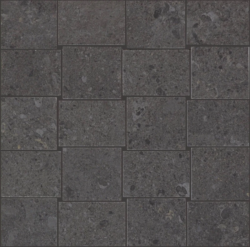 Mystone Gris Fleury Mosaico Nero_1