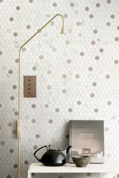 Magnifica Mosaico Circle Calacatta Gold_2