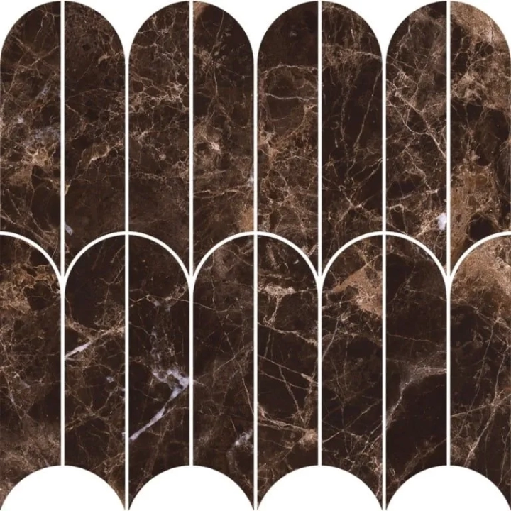 Allmarble Mosaico Ventaglio Emperador_1