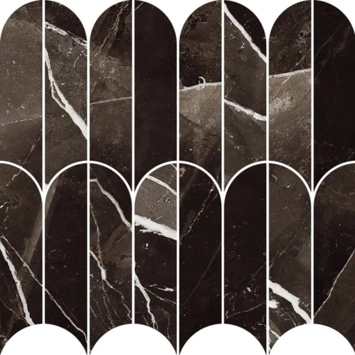 Allmarble Mosaico Ventaglio Calacatta Black_1