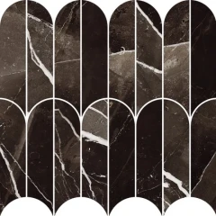 Allmarble Mosaico Ventaglio Calacatta Black_1