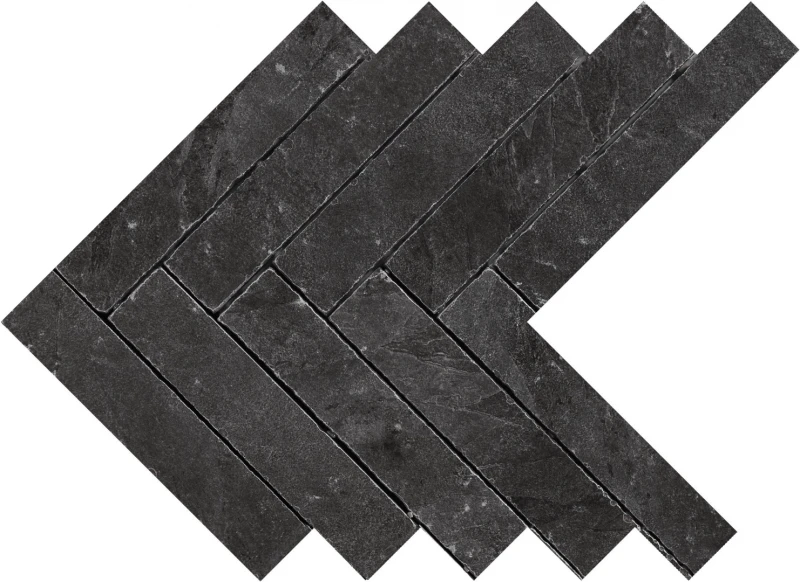 Mystone Ardesia Mosaico Freccia Antracite_1