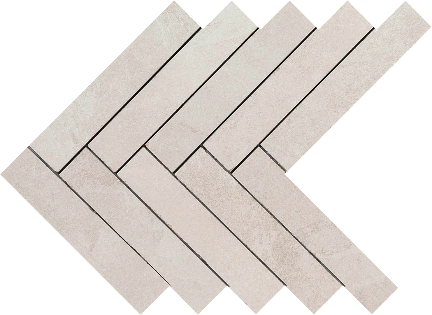 Mystone Ardesia Mosaico Freccia Bianco_1