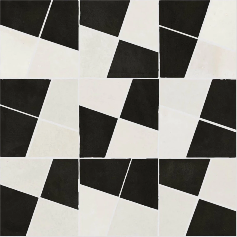 Zellige Mosaico Gesso + Carbone_1