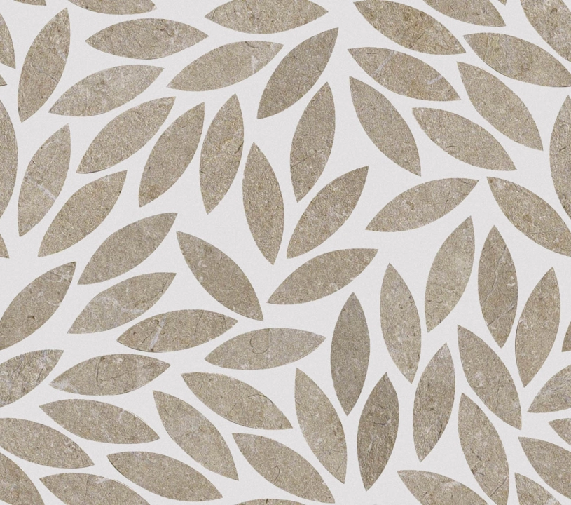 Mystone Limestone Mosaico Foglie Taupe_1