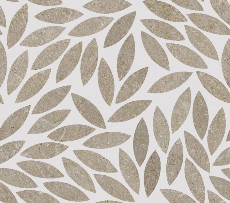 Mystone Limestone Mosaico Foglie Taupe_1